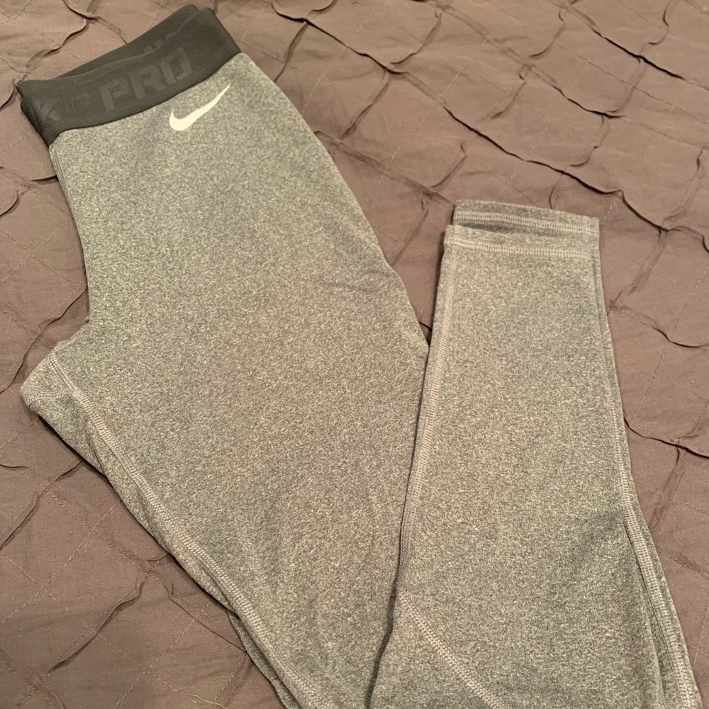 Xs gray cool weather Nike running tights